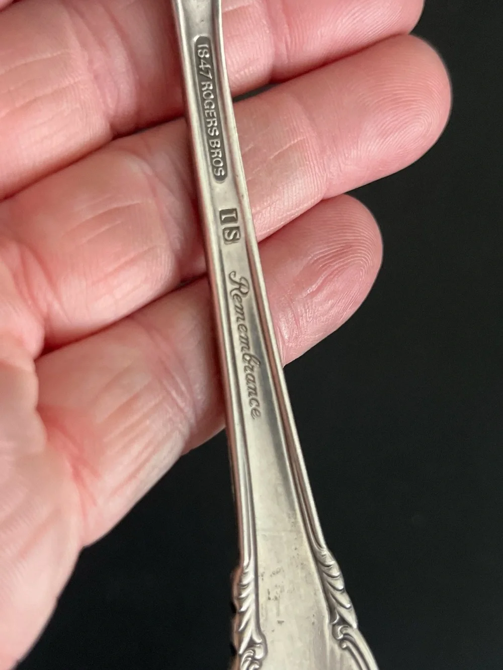 Silver-Color Ornate Serving Spoon and Spreader Set